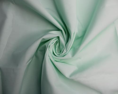Polycotton -112cm, Durable for Sewing & Dressmaking (Mint, 3 Meters)