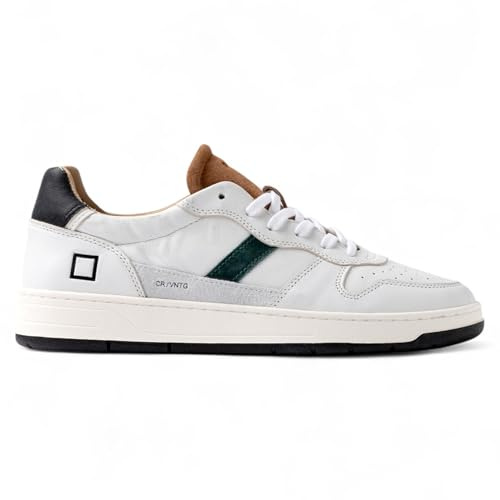 D.A.T.E. Sneakers Uomo Court 2.0 Vintage White Cuoio (White Cuoio, Sistema Taglie Calzature EU, Adulto, Uomo, Numero, Media, 41)