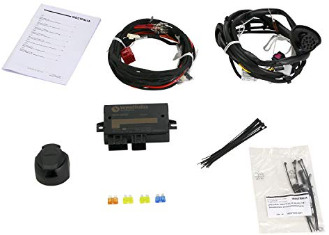 Westfalia Elektrosatz 13-polig und fahrzeugspezifisch für VW Touareg und Porsche Cayenne (beide BJ 04/2010-07/2017) - Nicht für Kfz. mit Acc/Distanzregulierung