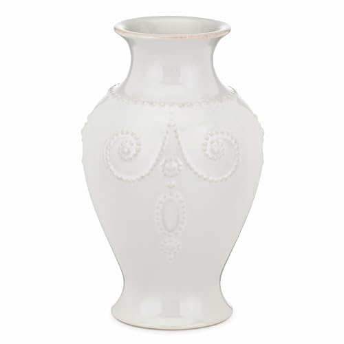 Lenox French Perle White Stoneware Flower Vase