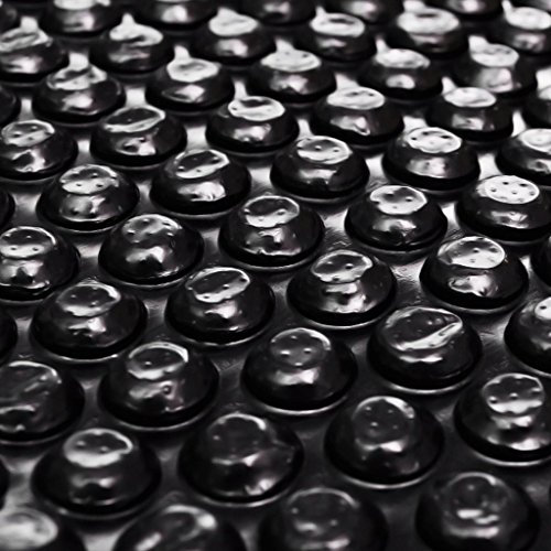 Festnight Bâche pour Piscine Bâche à Bulles Flottant Rectgulaire Noir 10 x 5m