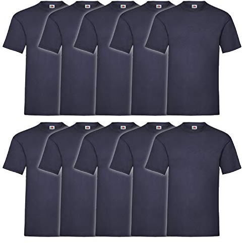 Fruit of The Loom T-Shirt Classica da Baseball a Maniche Corte da Uomo, Marina Militare, S