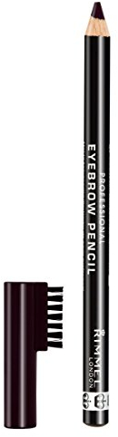 Rimmel Eyebrow Pencil, Black Brown, 1.4 g
