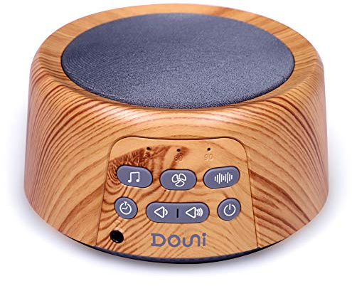 Douni Sleep Sound Machine - White Noise Machine with 27 Soothing Sounds for Sleeping & Relaxation, Timer Settings,Sleep Therapy for Families, Home,Office,Travel.Wood Grain