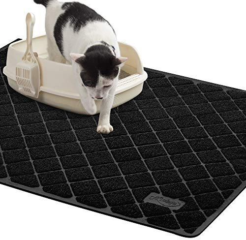 Niubya Premium Cat Litter Mat, Litter Box Mat with Non-slip and Waterproof Backing, Litter Trapping Mat Soft on Kitty Paws and Easy to Clean, Cat Mat Traps Litter from Box