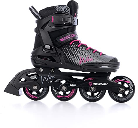 TEMPISH Wox - Patines en línea para Mujer, Color Negro, Gris y Rosa, Talla 37