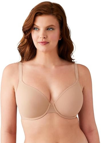 Wacoal Women's Shallow Top Shape Revelation T-Shirt Bra, Praline, 34DD