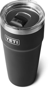 YETI Rambler 30 oz Stackable Tumbler, Stainless Steel, Vacuum Insulated with MagSlider Lid, Black