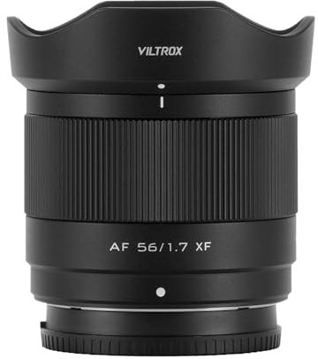 VILTROX 56mm f/1.7 Fuji XF Objetivo, 56mm F1.7 XF Enfoque Automático de Retrato de Apertura Grande APS-C Objetivo Compatible con Fuji X-T5 X-T4 X-T30 II X-S10 X-T200 X-T30 X-H1 X-H2 X-T3 X-T100
