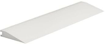 Roppe Rolling Traffic Transition Profile #74, Snow, 3/8 H X 9' L X 3-1/2 W