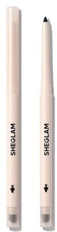 SHEGLAM Gel Glide Eyeliner Pencil Creamy Waterproof Smudgeproof Longwearing Eyeliner-Black