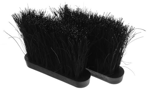MAGICLULU 2pcs Ergonomic Fireplace Brush Head Dusting Replacement Kitchen and Fireplace Cleaning Tool