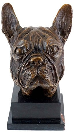 Konst & omgivning – bronsfigur – fransk bulldogg/mobb – äkta brons – signerad från Milo – hundskulptur – figur