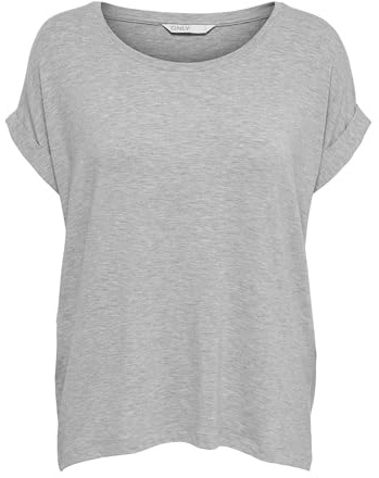 ONLY Damer Onlmoster S/S Top Noos JRS T-shirt, Grå (ljusgrå melange), XXL