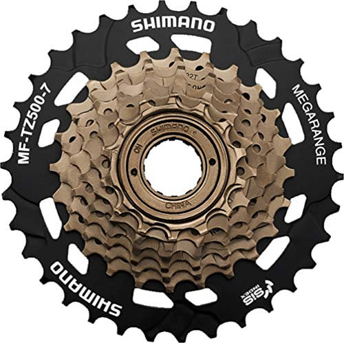 SHIMANO Tourney MF-TZ500-7 7Sp Multiple Freewheel 34T Copper/Black