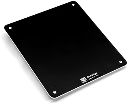 Delta Parts - Club Style Kennzeichenplatte Aluminium 180x200 mm – Platte für Kennzeichen in schwarz eloxiert 3mm Dicke - Ideal für Motorrad Kennzeichen - Universelle Kennzeichenhalterung Motorrad