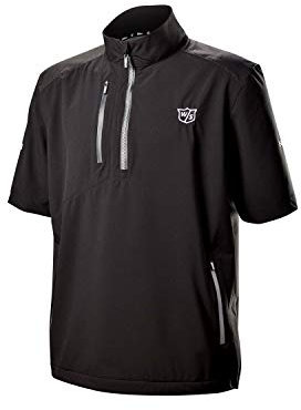Wilson Staff Men's Golf Rain Top, STAFF MODEL RAIN TOP, Polyester, Black, Size S, WGA700714SM