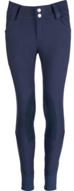 HKM Hunter Rodillera Alos Pantalones de Montar para niños Azul Oscuro 7/8 años