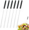 GHPKOTW 6X Tenedores Para Fondue De Acero Inoxidable 430 - Cubiertos Para Fondue Con 6 Colores - Pinchos Para Fondue Con Mango De Plástico - Aptos Para Lavavajillas (Mango De Plástico)