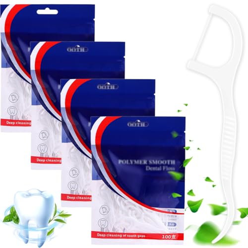 Archetti Filo Interdentale, 400 Pezzi Bastoncini da Denti, Stuzzicadenti per Pulire gli Spazi Interdentali, Supporto per la Cura dei Denti