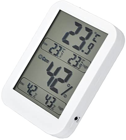 Generic Humidimètre à Grande Température, Hygromètre Thermomètre Sensible en Temps Réel pour Cave à Vin pour Entrepôt