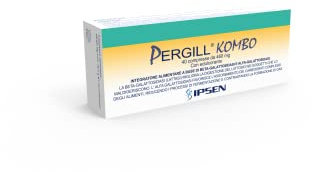 PERGILL KOMBO Combinazione di Enzimi Digestivi con Lattasi per Intolleranza Lattosio e Gonfiore Addominale Donna Uomo da Carboidrati Complessi, 40 Compresse Integratore Alimentare per Sgonfiare Pancia