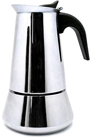NERTHUS Cafetera inducción 10 tazas, Plata