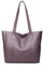 YXQSED Henkeltaschen Damen PU Leder Shopper Damen Henkeltaschen Tasche Student Schultasche Arbeit Handtaschen für Damen Schultertaschen Damentaschen Weich Umhängetasche-Violett