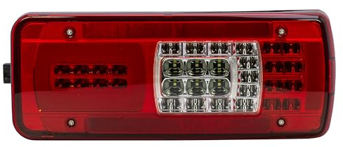 LONGLING Driver Right Side Full LED Tail Light Rear Lamp 24V with Reverse Buzzer Alarm for IVECO Truck Stralis X-way T-way D-way