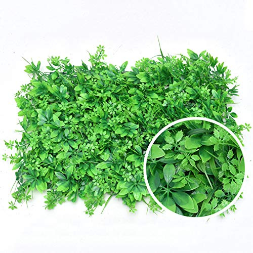 Paneles de Plantas de seto Artificial, 24 Piezas, seto de Pantalla de privacidad, Valla de privacidad de Hiedra Verde, Uso para protección UV en Interiores y Exteriores, Valla de Pantalla de