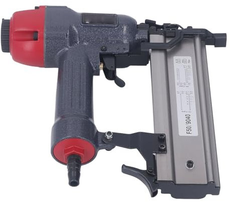 Träbearbetning Av Pneumatisk Nagelpistol, Pneumatisk Inramning Nagel, 0,5-0,8mpa 2 i 1 Nagelpistol för F50 Nagel 90 Häftklammer för Klädsel, Brad Naglar