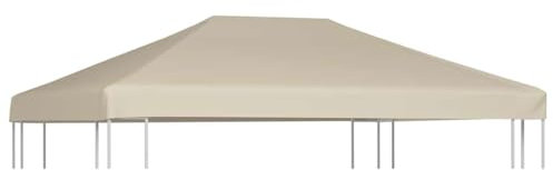 Pavillon-Abdeckung 310 g/m² 4x3 m beige