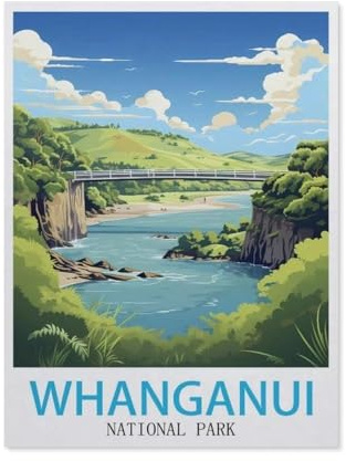 Jigsaw Puzzle 1000 Piece，Whanganui National Park，Classic Puzzle DIY Kit Wood Toy Unique Gift Home Decor（75x50cm）-AX75