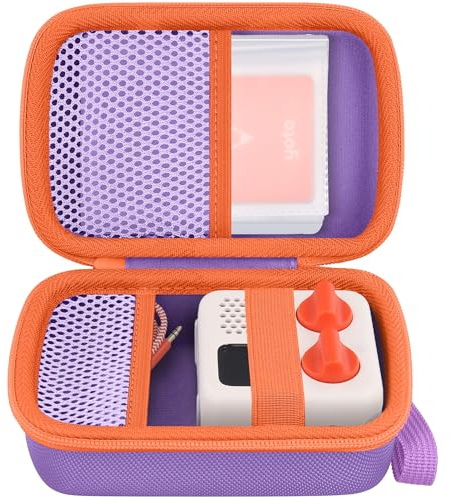 co2CREA Hard Case Compatible with Yoto Mini Kids Audio Music Player Children Speaker Plays Audiobook Cards Radio and Card Case Hold up to Yoto 36 Cards