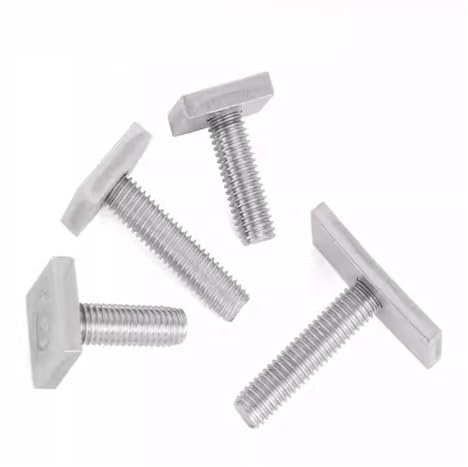 2 st M6 M8 M10 304 rostfritt stål T-spår for rännskena T-formad rektangulär hammarskruv(M8x45(35x20x4)2pcs))