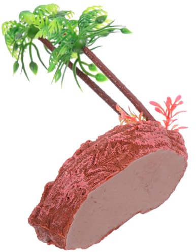 BESPORTBLE Abreuvoir Décoratif en Résine de Tortue, Bol à Nourriture et Eau pour Reptiles, Bassin D’Alimentation pour Tortues et Lézards, Accessoire Terrarium Naturel pour Habitat Reptile