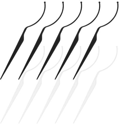 ibasenice Soportes para Pestañas Postizas de Acrílico y Material Sintético, 10 Unidades para Exhibición Clara y Protección Delicada en Maquillaje Profesional
