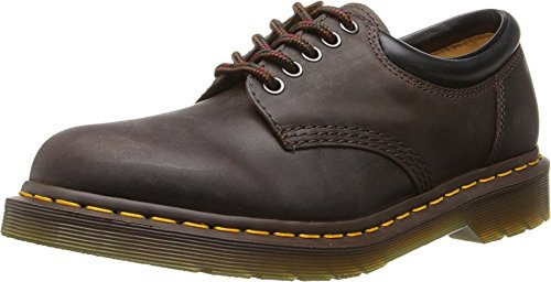 Dr. Martens Men's 5 Eye Shoe Oxford, Dark Brown Crazy Horse, 5 UK
