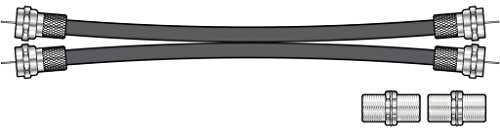 AV Link Twin Satellite & Cable Box Extension Kit | Sky HD, Virgin & Freesat, black