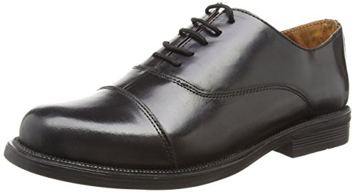 Mens Mens Basics Scimitar Leather Shoes - Black Leather, Mens UK 11 / EU 45