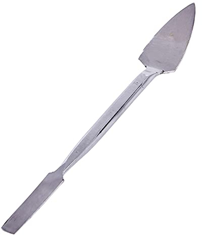 Amtech G1850 Leaf and Square Profiling Tool, Stainless Steel, Triangular and Square Blades, Plasterers Trowel, Small Tool, Double-Ended