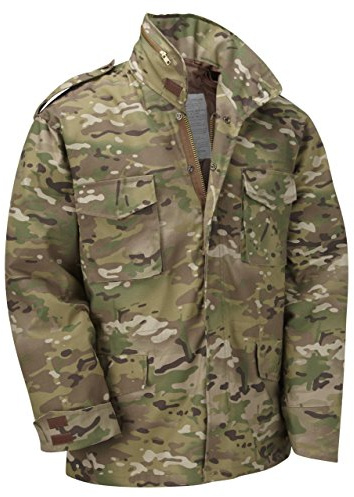 M65 Military Field Jacket with Removable Quilted Inner Liner - Multi-Cam