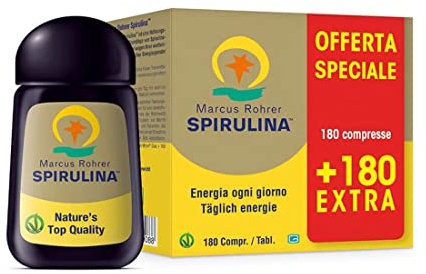MARCUS ROHRER Alga Spirulina 180+180 Compresse Con Flacone In Vetro, color Standard, Spirulina