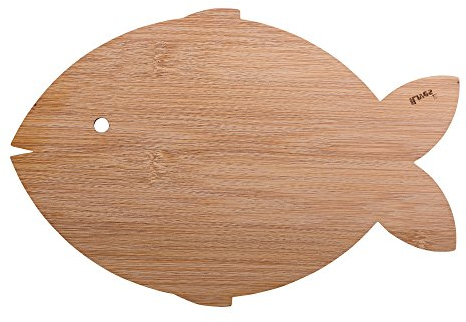 NineLives Chopping Boards Wood Fish, 26.5 x 17 x 0.5 cm
