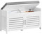 SoBuy FSR102-W Sitzbank mit 2 Türen Schuhbank mit Stauraum Garderobenbank Truhenbank Schuhtruhe Dielenbank weiß BHT ca: 90x50x33cm
