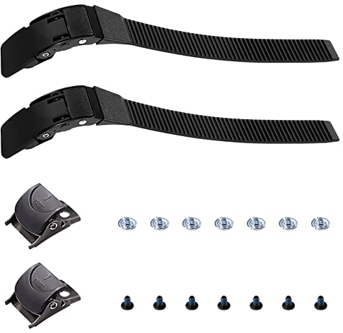 Homoyoyo K2 Schnalle Universal Buckle Strap Set Inline Roller Schuhe Energieband mit Schraubenmutter Schnalle Inline Strap Skating Schuhe Energieband Für ?nner Rollerskates Stopper