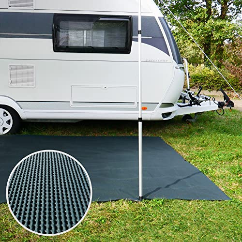 your GEAR Outdoor Soft Carpet – 8 misure da 200 x 300 a 300 x 600 cm – Morbido tappeto per tenda da campeggio, con 8 picchetti + tappi e borsa per il trasporto, ritagliabile, 3 x 6 cm