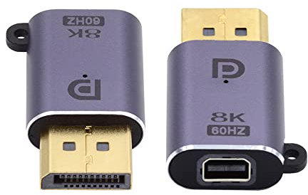 NFHK Mini DP femmina 8K 60hz a DisplayPort 1.4 maschio adattatore ultra-HD UHD 4K 144hz 7680 * 4320 per video PC portatile monitor