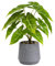Pianta verde artificiale in vaso, piante grasse artificiali, piante in vaso, 33 cm, grande pianta verde artificiale, foglia verde artificiale, in vaso per casa, scrivania, soggiorno, decorazione