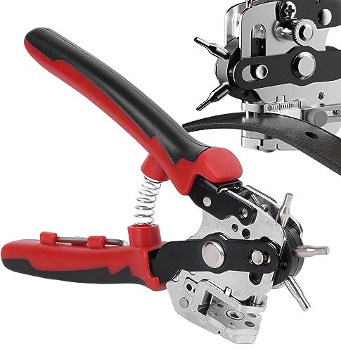 Leder-Lochstanzer, Edelstahl, Drehbar, Bastelstanzer, Lochzange, Werkzeug, Stanzzange, Griff, Messingpolster für Sattel, Basteln, Karten, Rubbe, DIY, Schuhe, Bastelprojekte,